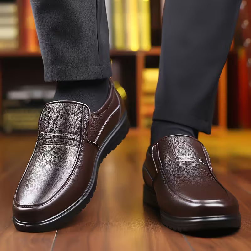 Sapato Social ConfortGel™ - Tecnologia Palmilha em Gel + 1 Cinto Exclusivo de Presente 🎁