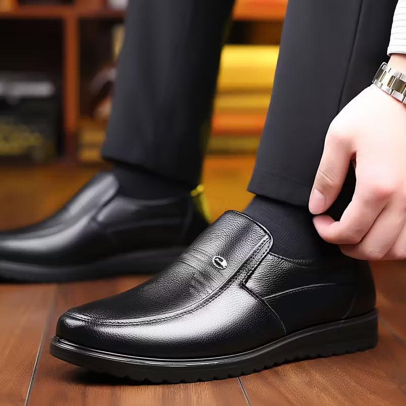 Sapato Social ConfortGel™ - Tecnologia Palmilha em Gel + 1 Cinto Exclusivo de Presente 🎁