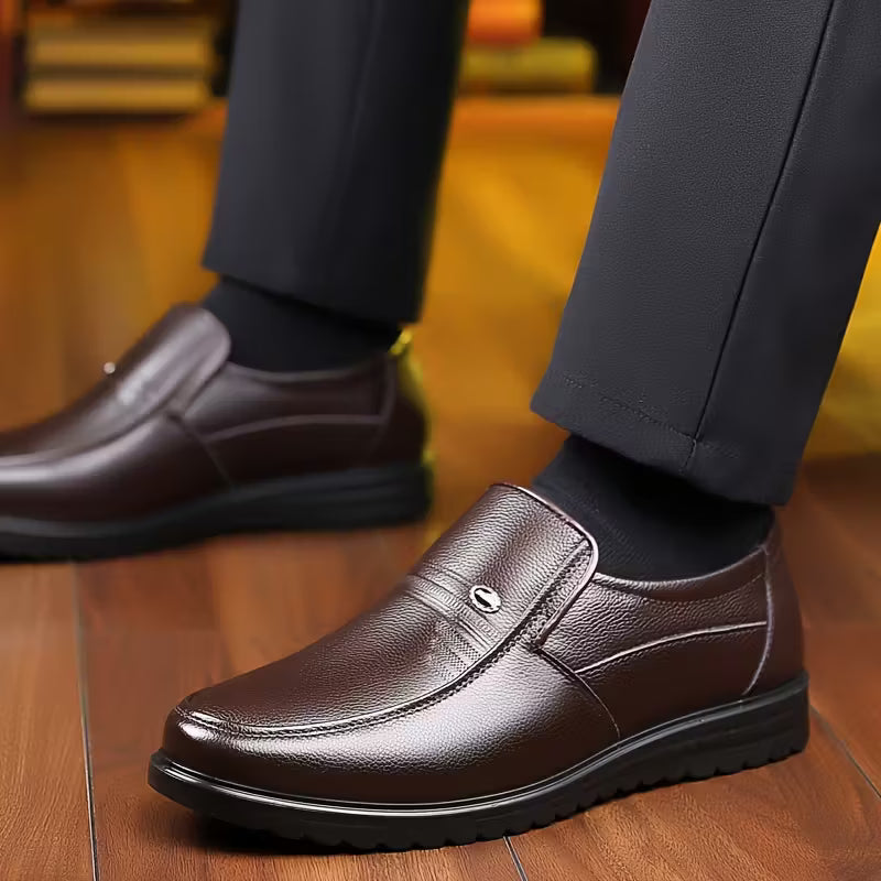 Sapato Social ConfortGel™ - Tecnologia Palmilha em Gel + 1 Cinto Exclusivo de Presente 🎁