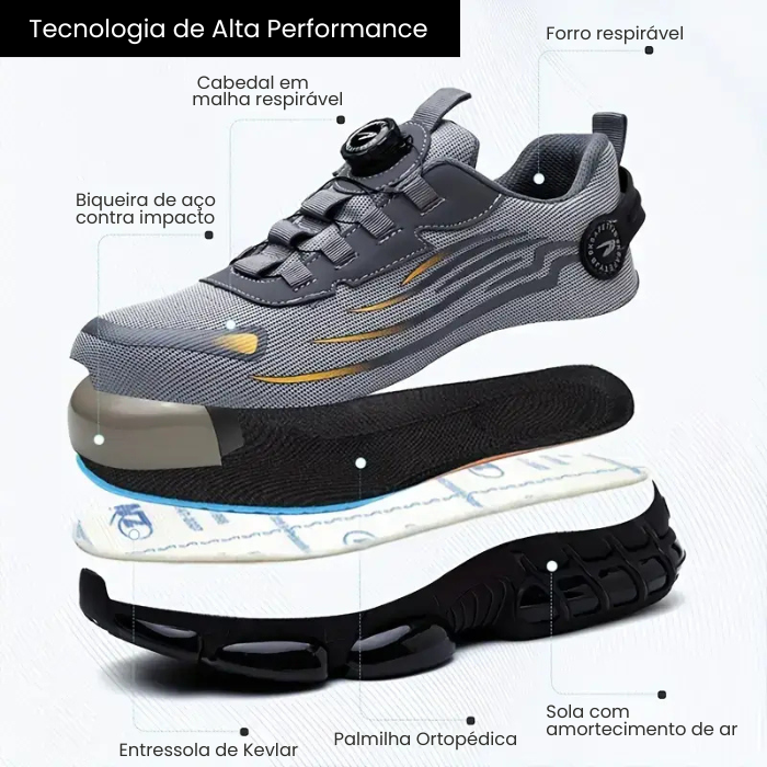 Tênis Indestrutível Defender Titan™ + Kit 3 Pares de Meia de brinde