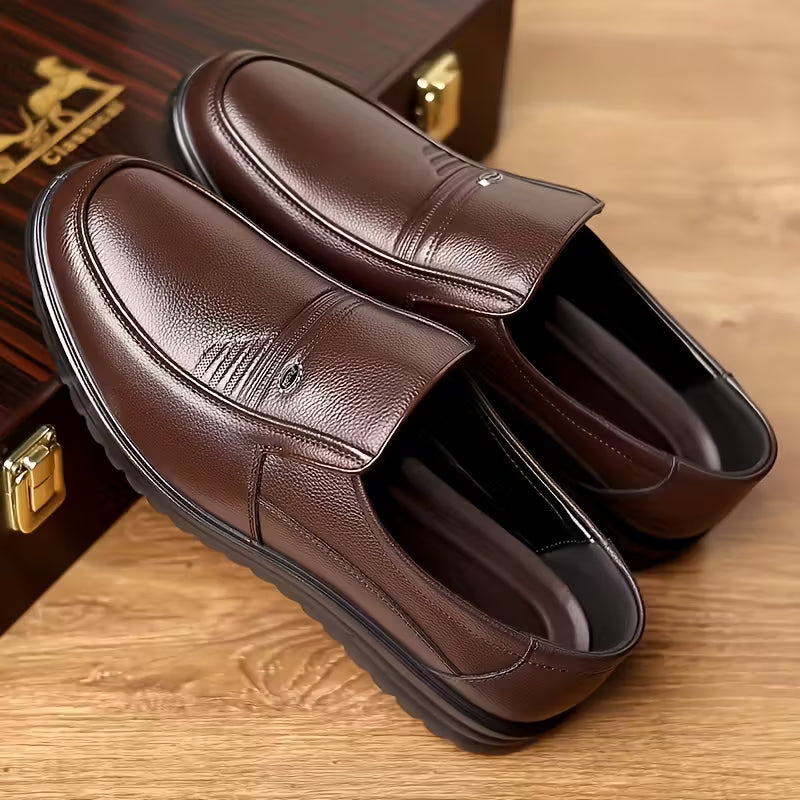 Sapato Social ConfortGel™ - Tecnologia Palmilha em Gel + 1 Cinto Exclusivo de Presente 🎁