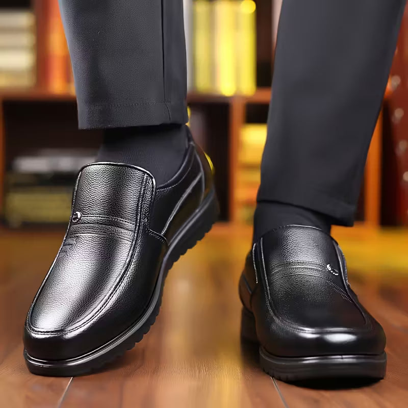 Sapato Social ConfortGel™ - Tecnologia Palmilha em Gel + 1 Cinto Exclusivo de Presente 🎁