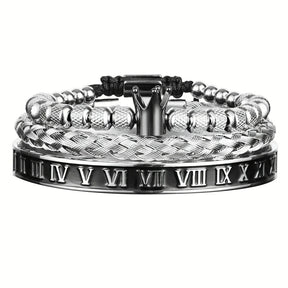 Conjunto de Pulseiras Força Real em Aço Inoxidável - Leve 3, Pague 2